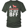 Labrador Shirt - a Labrador is my bff- Dog Lover Gift-T-shirt-Teelime | shirts-hoodies-mugs