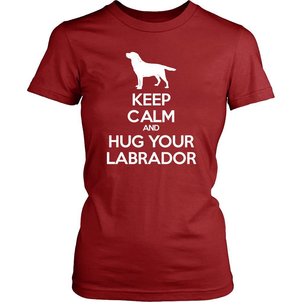Labrador Shirt - Keep Calm and Hug Your Labrador- Dog Lover Gift Gift-T-shirt-Teelime | shirts-hoodies-mugs