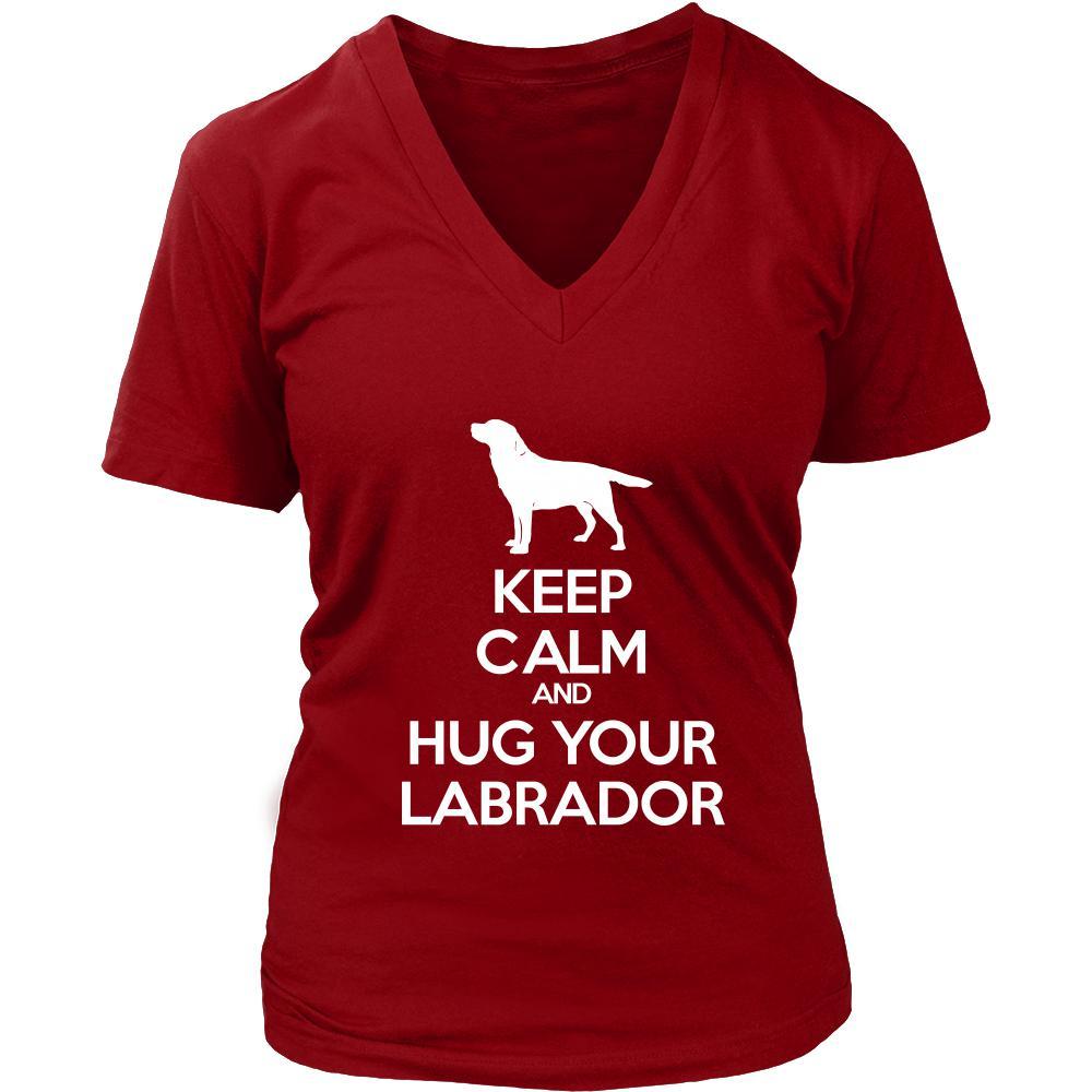 Labrador Shirt - Keep Calm and Hug Your Labrador- Dog Lover Gift Gift-T-shirt-Teelime | shirts-hoodies-mugs