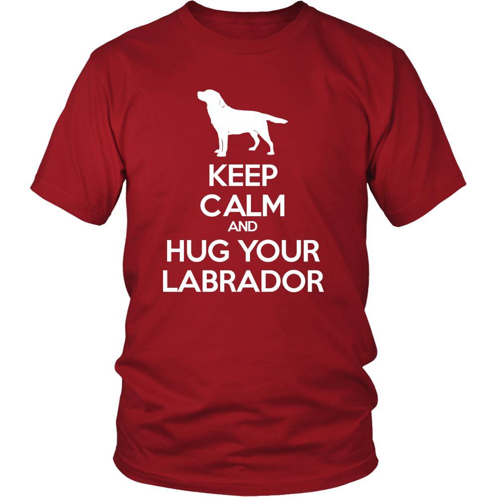 Labrador Shirt - Keep Calm and Hug Your Labrador- Dog Lover Gift Gift-T-shirt-Teelime | shirts-hoodies-mugs