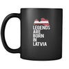 Latvia Legends are born in Latvia 11oz Black Mug-Drinkware-Teelime | shirts-hoodies-mugs