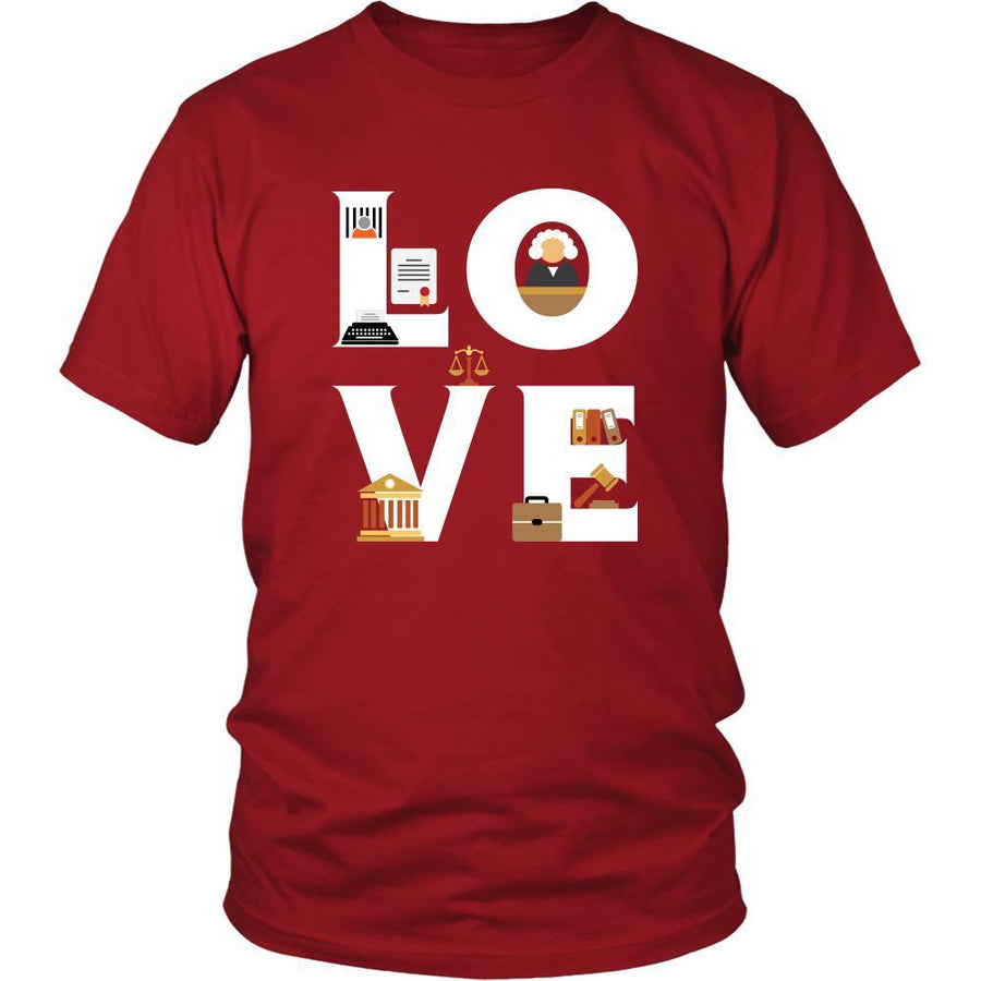 Lawyer - LOVE Lawyer - Law Profession/Job Shirt-T-shirt-Teelime | shirts-hoodies-mugs