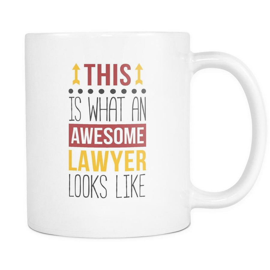 Lawyer mug - Awesome Lawyer-Drinkware-Teelime | shirts-hoodies-mugs