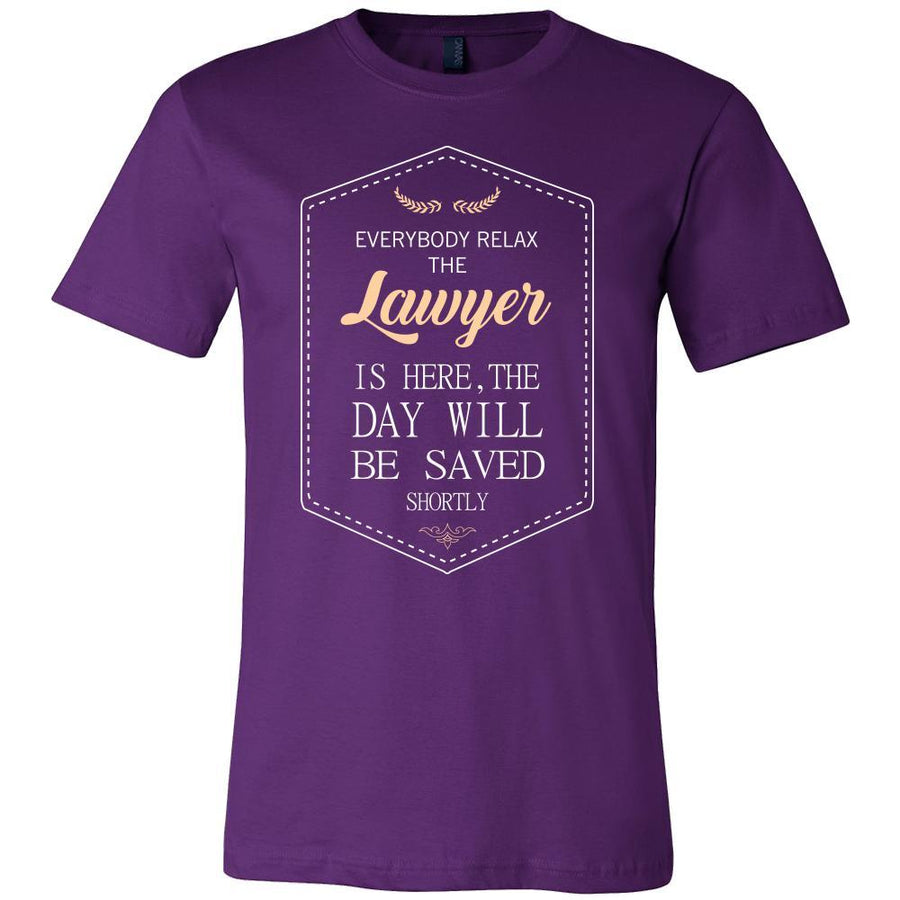 Lawyer Shirt - Everyone relax the Lawyer is here, the day will be save shortly - Profession Gift-T-shirt-Teelime | shirts-hoodies-mugs