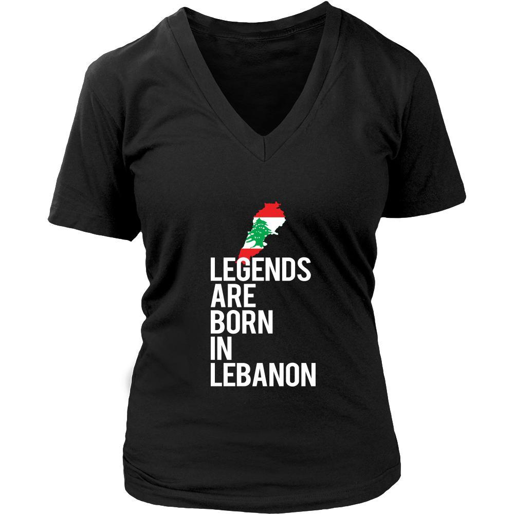 Lebanon Shirt - Legends are born in Lebanon - National Heritage Gift-T-shirt-Teelime | shirts-hoodies-mugs