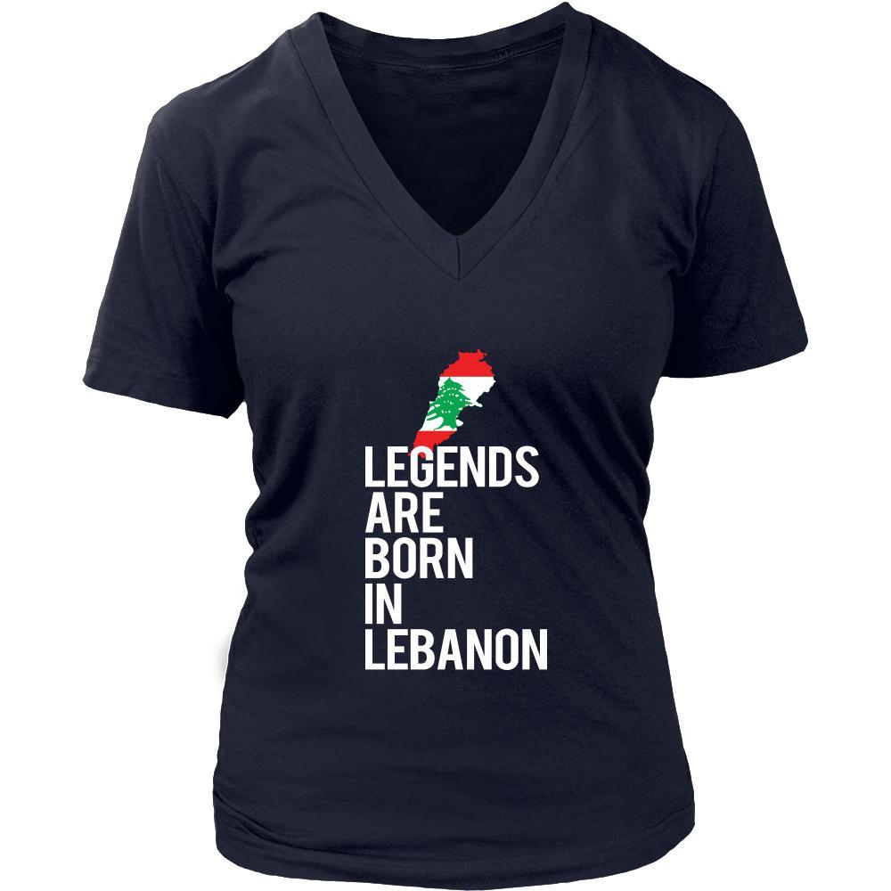Lebanon Shirt - Legends are born in Lebanon - National Heritage Gift-T-shirt-Teelime | shirts-hoodies-mugs
