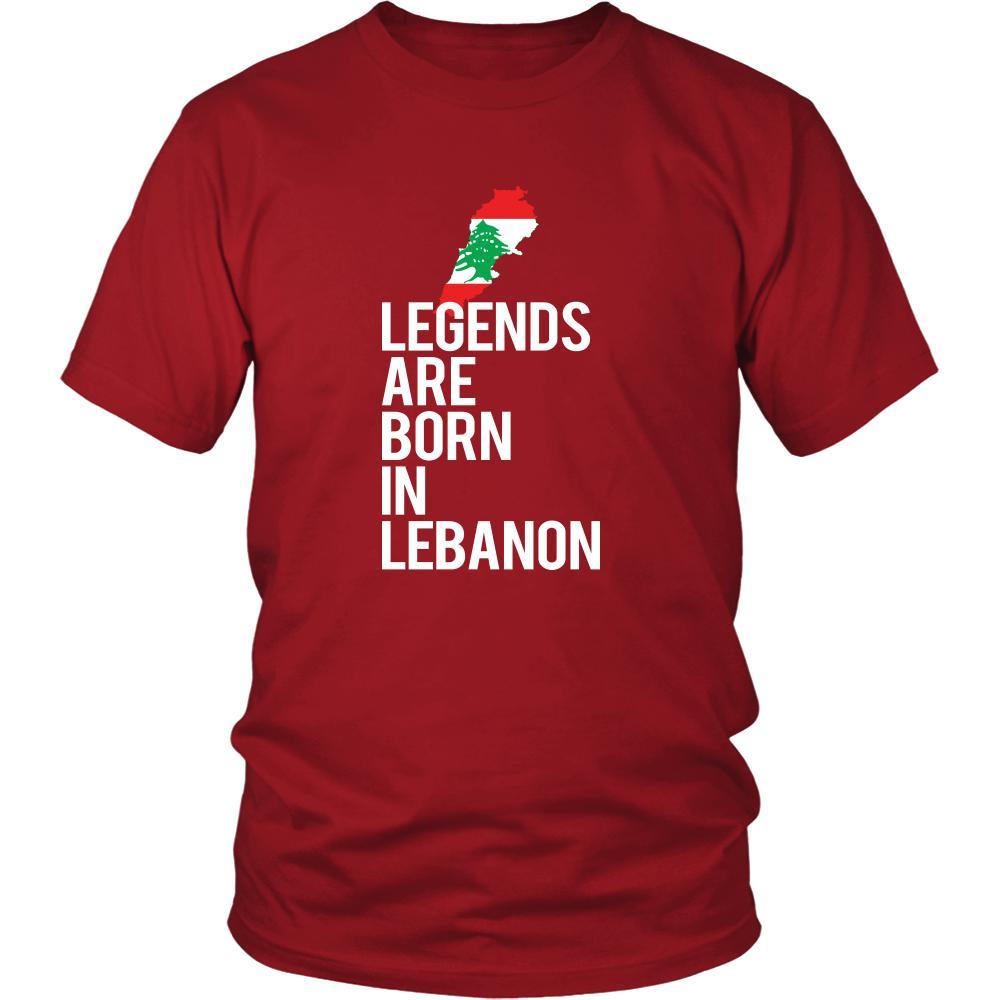 Lebanon Shirt - Legends are born in Lebanon - National Heritage Gift-T-shirt-Teelime | shirts-hoodies-mugs