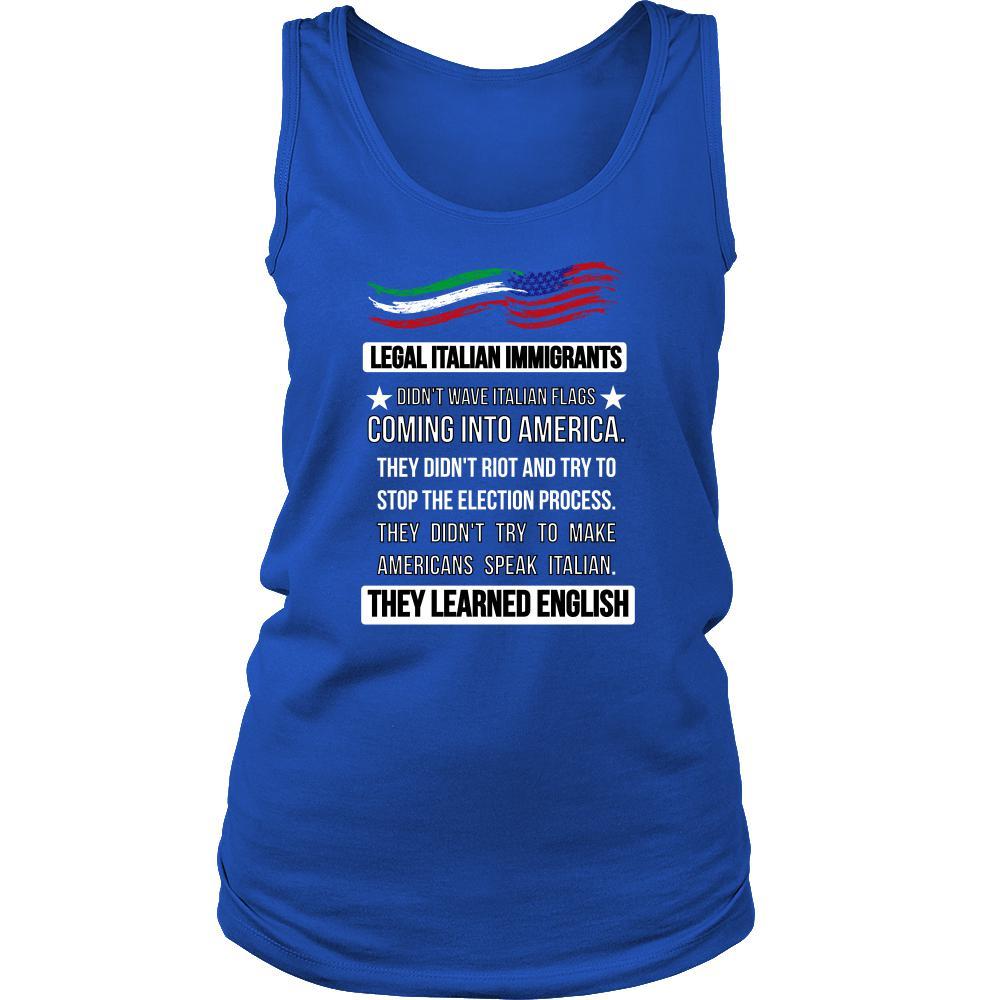 Legal Italian Immigrants tank top - custom made tank top-T-shirt-Teelime | shirts-hoodies-mugs