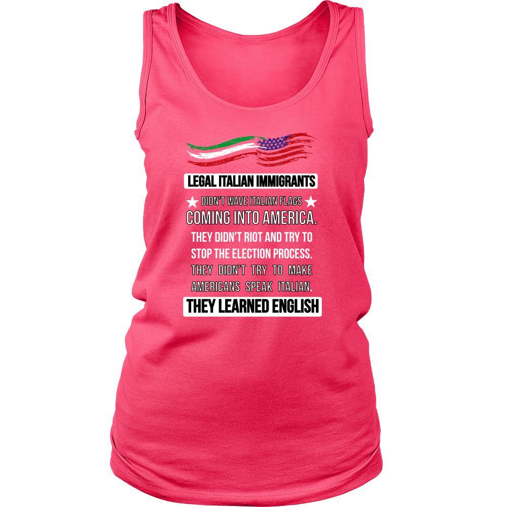 Legal Italian Immigrants tank top - custom made tank top-T-shirt-Teelime | shirts-hoodies-mugs