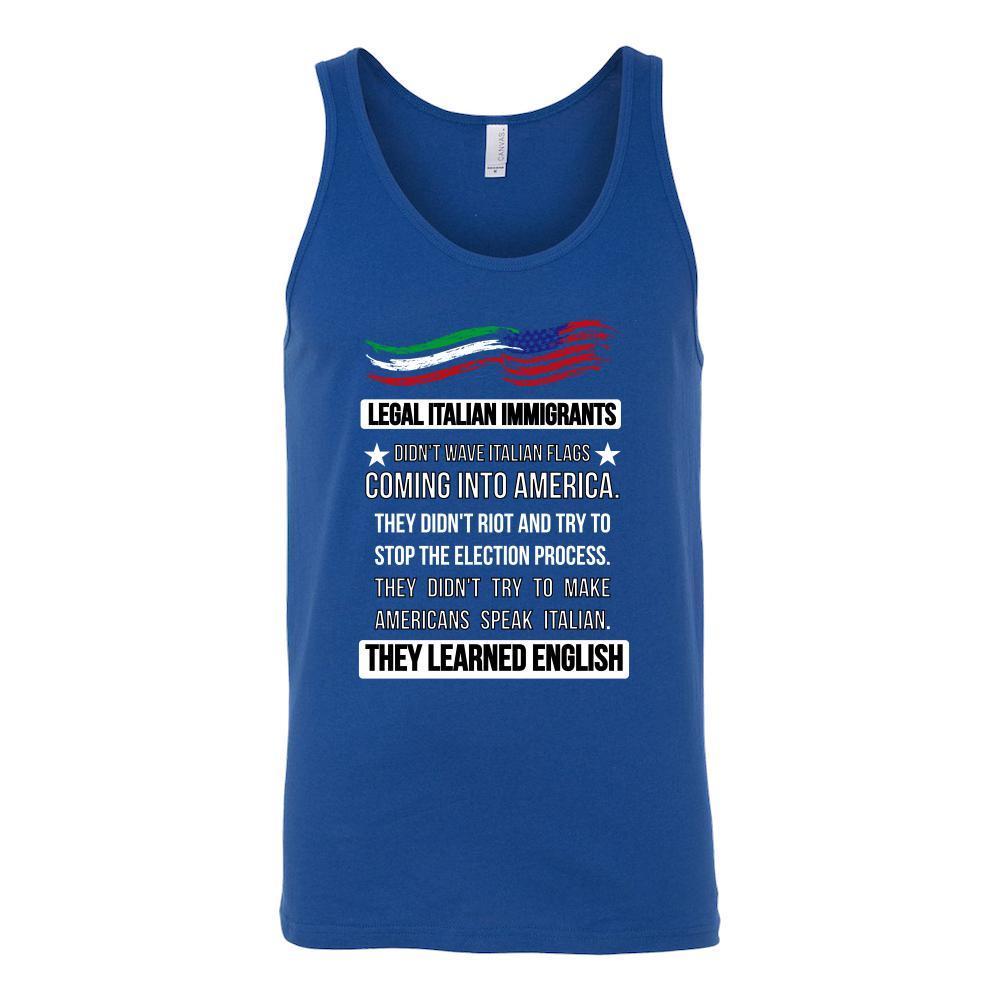 Legal Italian Immigrants tank top - custom made tank top-T-shirt-Teelime | shirts-hoodies-mugs