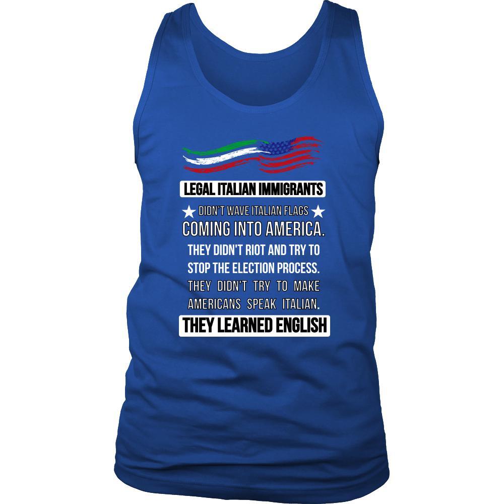 Legal Italian Immigrants tank top - custom made tank top-T-shirt-Teelime | shirts-hoodies-mugs