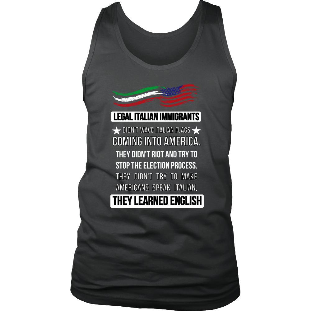 Legal Italian Immigrants tank top - custom made tank top-T-shirt-Teelime | shirts-hoodies-mugs