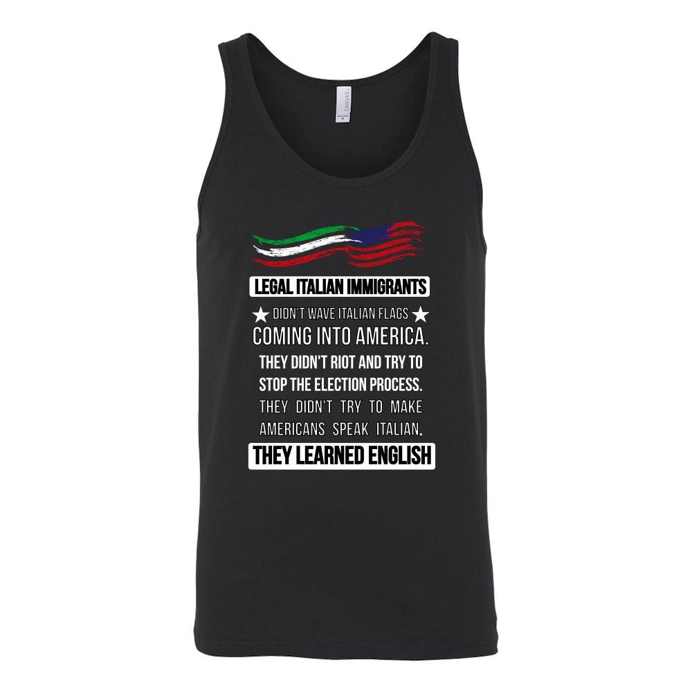 Legal Italian Immigrants tank top - custom made tank top-T-shirt-Teelime | shirts-hoodies-mugs