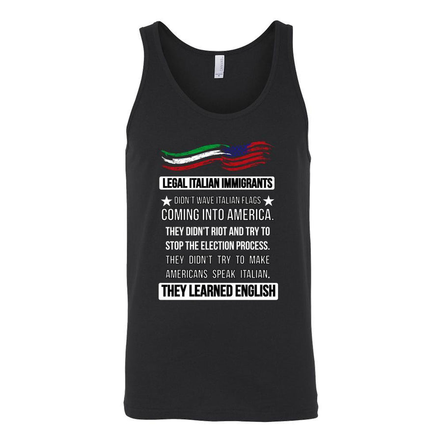 Legal Italian Immigrants tank top - custom made tank top-T-shirt-Teelime | shirts-hoodies-mugs