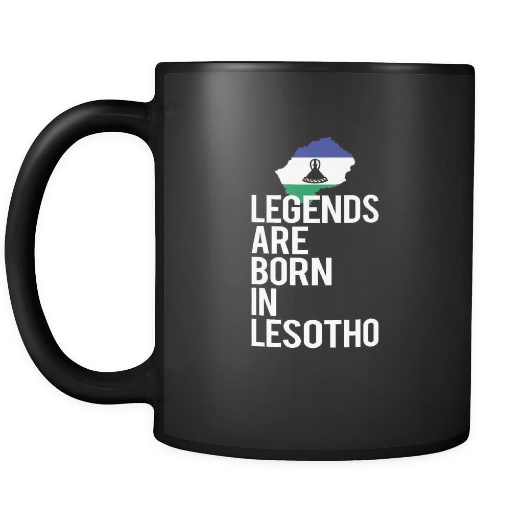 Lesotho Legends are born in Lesotho 11oz Black Mug-Drinkware-Teelime | shirts-hoodies-mugs