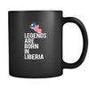 Liberia Legends are born in Liberia 11oz Black Mug-Drinkware-Teelime | shirts-hoodies-mugs