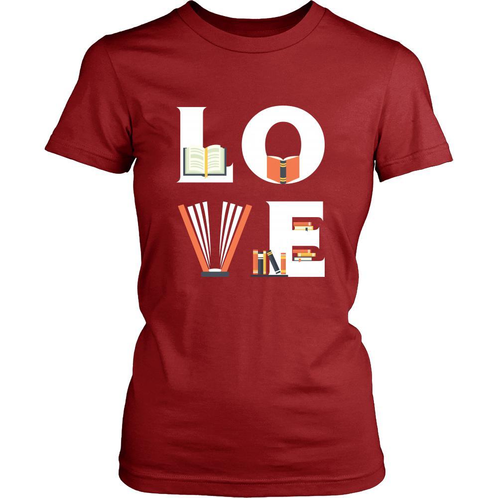 Librarian - LOVE Librarian - Book Profession/Job Shirt-T-shirt-Teelime | shirts-hoodies-mugs