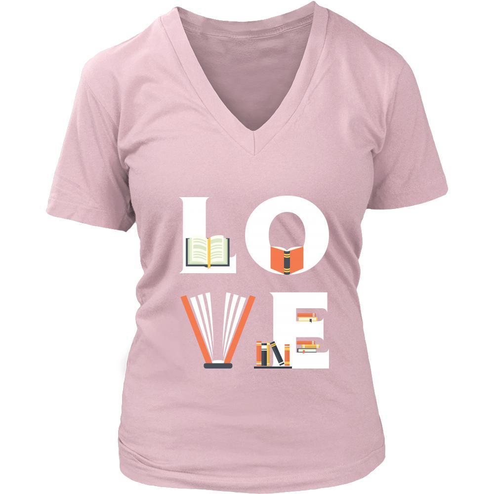 Librarian - LOVE Librarian - Book Profession/Job Shirt-T-shirt-Teelime | shirts-hoodies-mugs