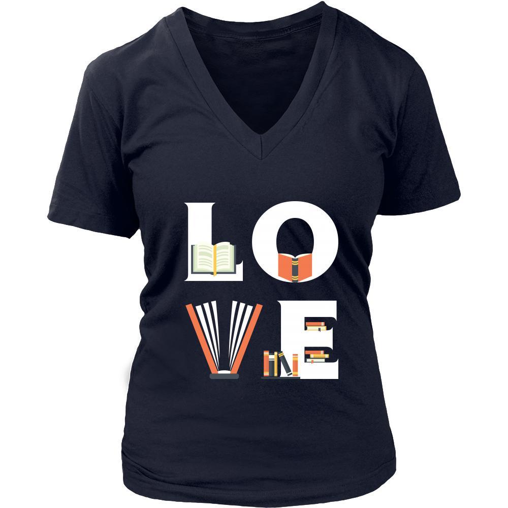 Librarian - LOVE Librarian - Book Profession/Job Shirt-T-shirt-Teelime | shirts-hoodies-mugs
