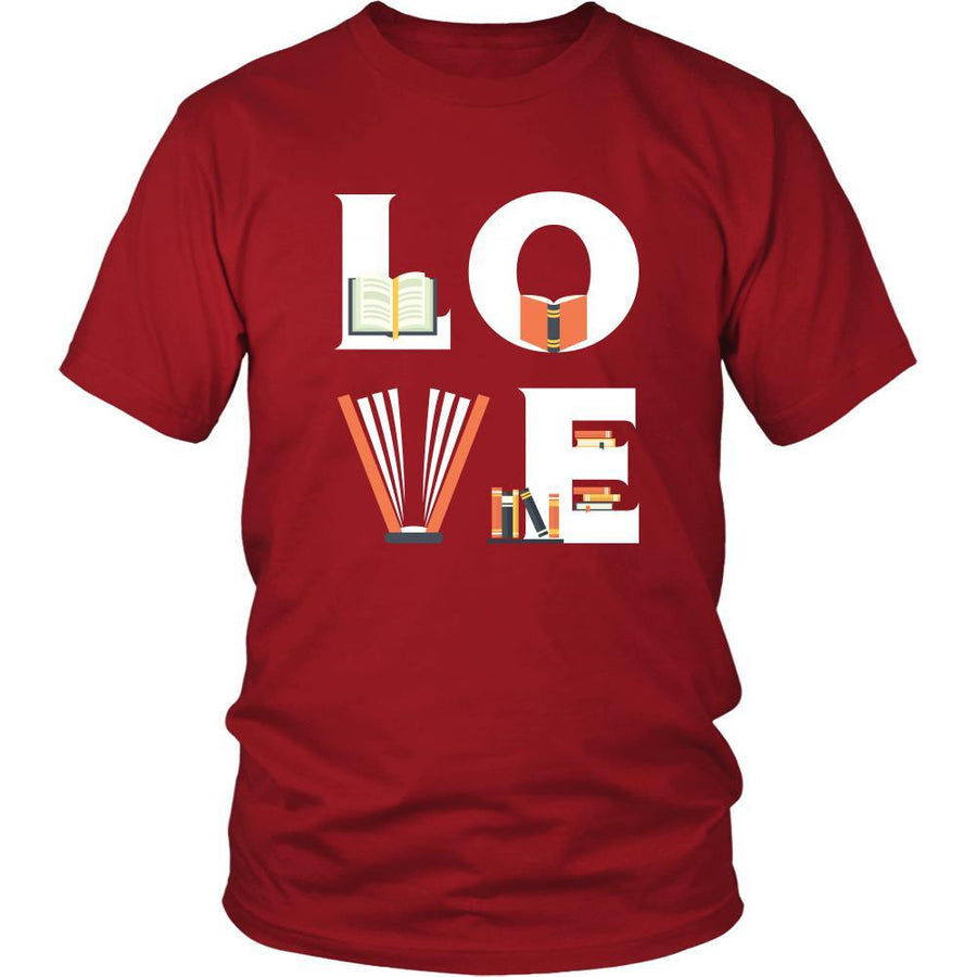 Librarian - LOVE Librarian - Book Profession/Job Shirt-T-shirt-Teelime | shirts-hoodies-mugs