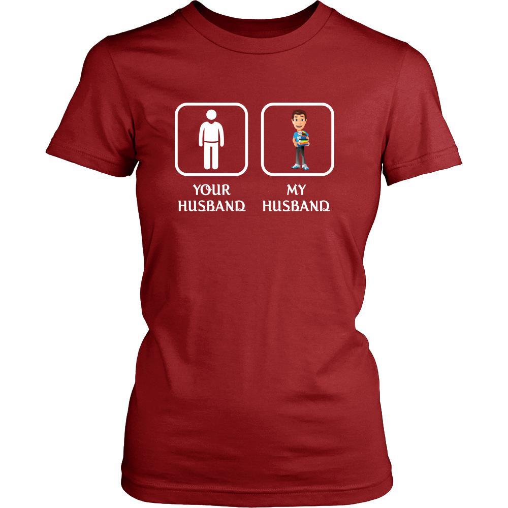 Librarian - Your husband My husband - Mother's Day Profession/Job Shirt-T-shirt-Teelime | shirts-hoodies-mugs