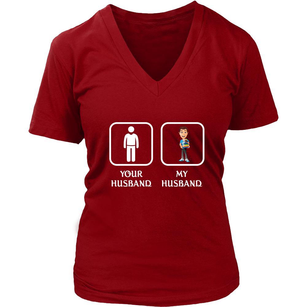 Librarian - Your husband My husband - Mother's Day Profession/Job Shirt-T-shirt-Teelime | shirts-hoodies-mugs