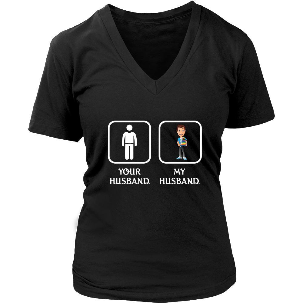 Librarian - Your husband My husband - Mother's Day Profession/Job Shirt-T-shirt-Teelime | shirts-hoodies-mugs
