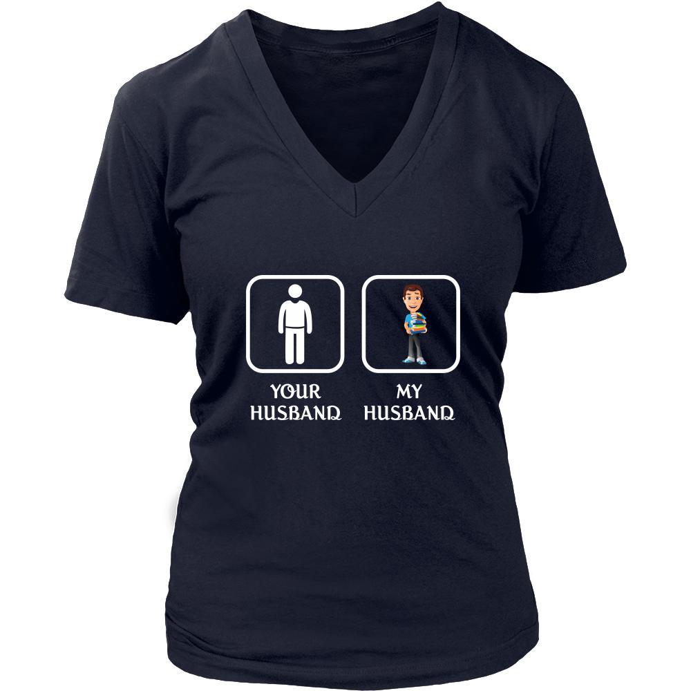 Librarian - Your husband My husband - Mother's Day Profession/Job Shirt-T-shirt-Teelime | shirts-hoodies-mugs