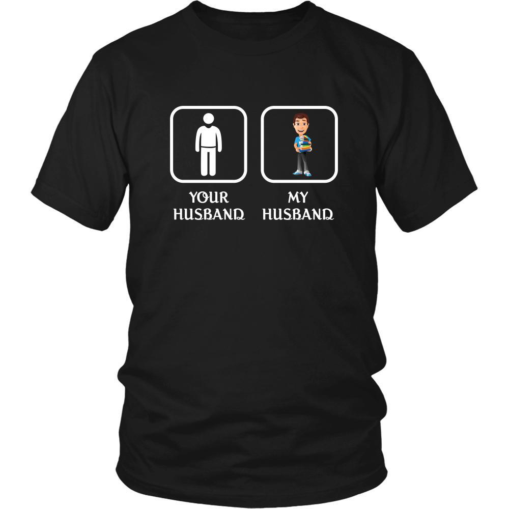 Librarian - Your husband My husband - Mother's Day Profession/Job Shirt-T-shirt-Teelime | shirts-hoodies-mugs
