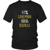 Lineman Shirt - 49% Lineman 51% Badass Profession-T-shirt-Teelime | shirts-hoodies-mugs