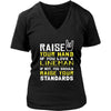 Lineman Shirt - Raise your hand if you love Lineman, if not raise your standards - Profession Gift-T-shirt-Teelime | shirts-hoodies-mugs