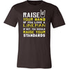 Lineman Shirt - Raise your hand if you love Lineman, if not raise your standards - Profession Gift-T-shirt-Teelime | shirts-hoodies-mugs