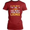 Lion Shirt - Train With Lions - Animal Lover Gift-T-shirt-Teelime | shirts-hoodies-mugs