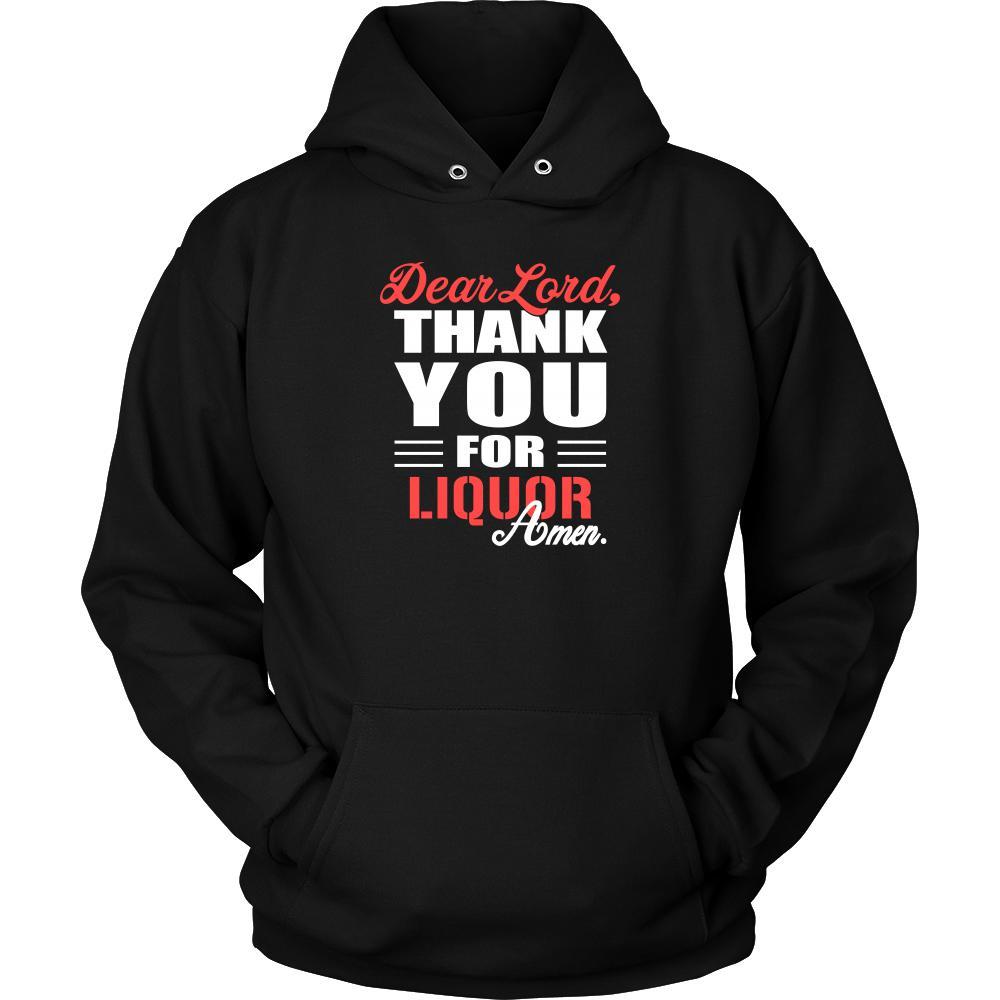 Liquor Shirt - Dear Lord, thank you for Liquor Amen- Drink Lover-T-shirt-Teelime | shirts-hoodies-mugs