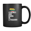 Lithuania Legends are born in Lithuania 11oz Black Mug-Drinkware-Teelime | shirts-hoodies-mugs