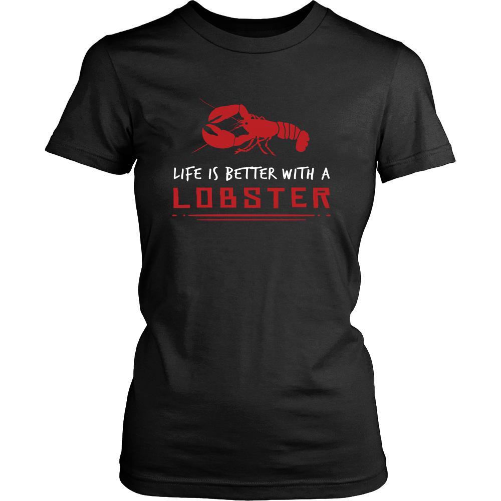 Lobster Shirt - Life is Better - Animal Lover Gift-T-shirt-Teelime | shirts-hoodies-mugs