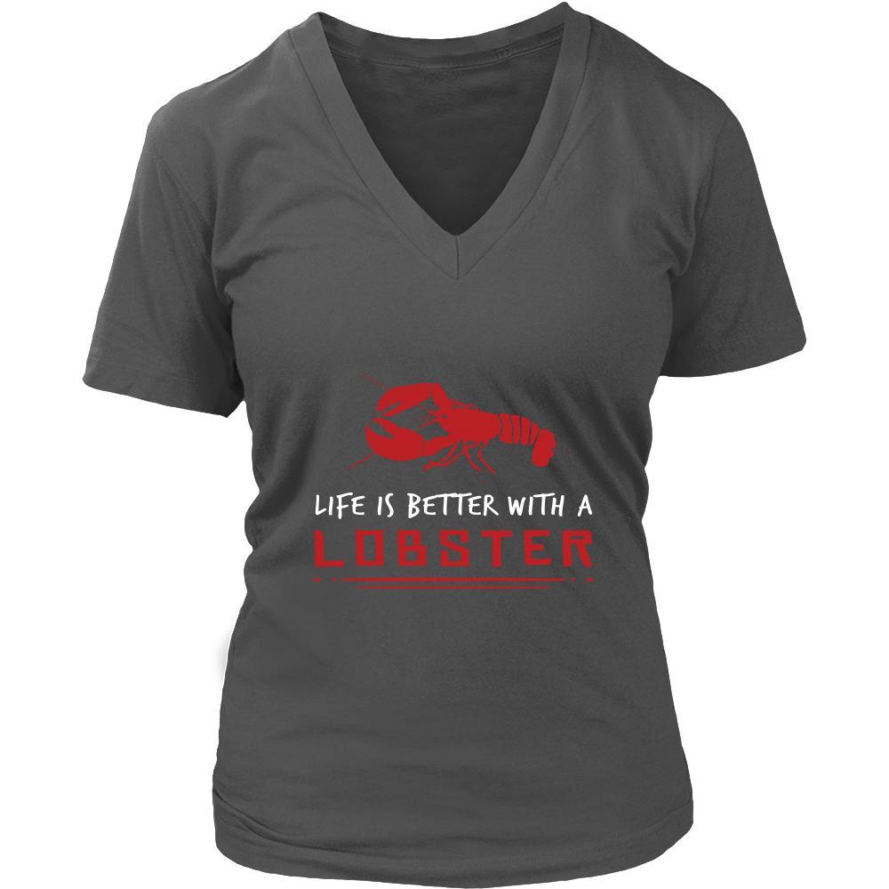 Lobster Shirt - Life is Better - Animal Lover Gift-T-shirt-Teelime | shirts-hoodies-mugs
