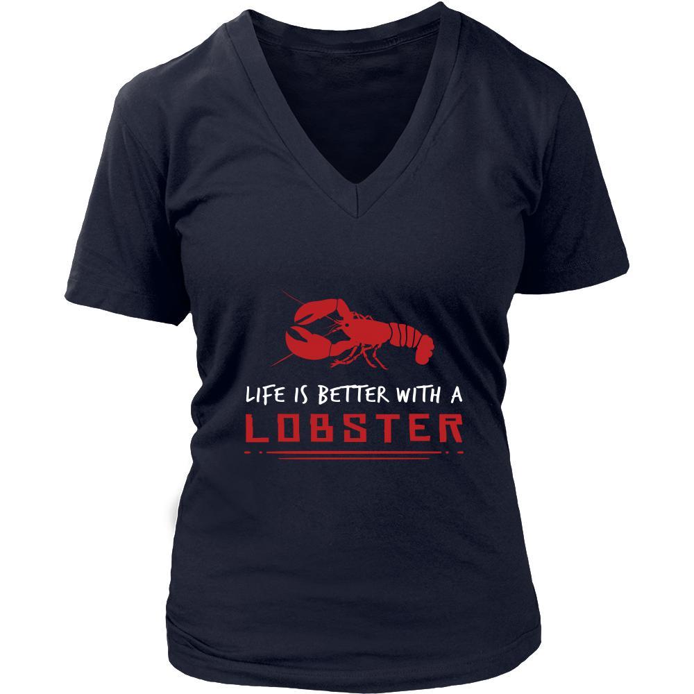 Lobster Shirt - Life is Better - Animal Lover Gift-T-shirt-Teelime | shirts-hoodies-mugs
