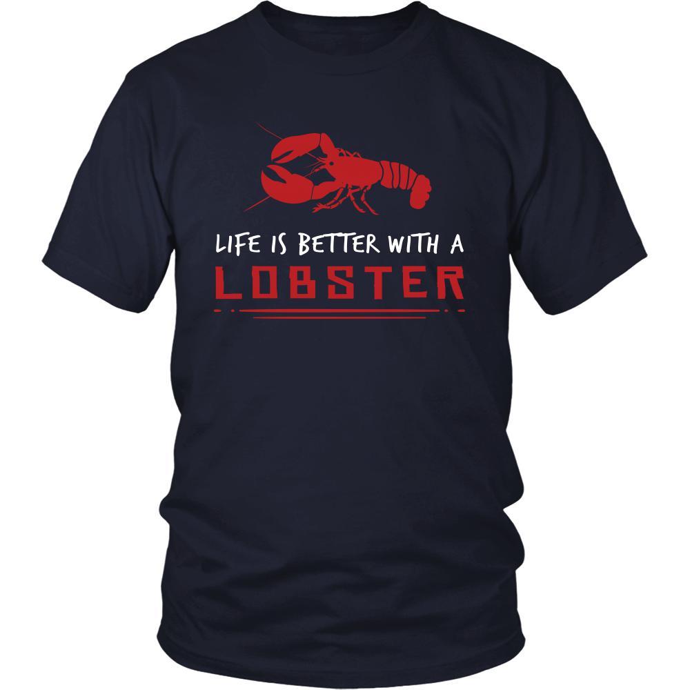 Lobster Shirt - Life is Better - Animal Lover Gift-T-shirt-Teelime | shirts-hoodies-mugs