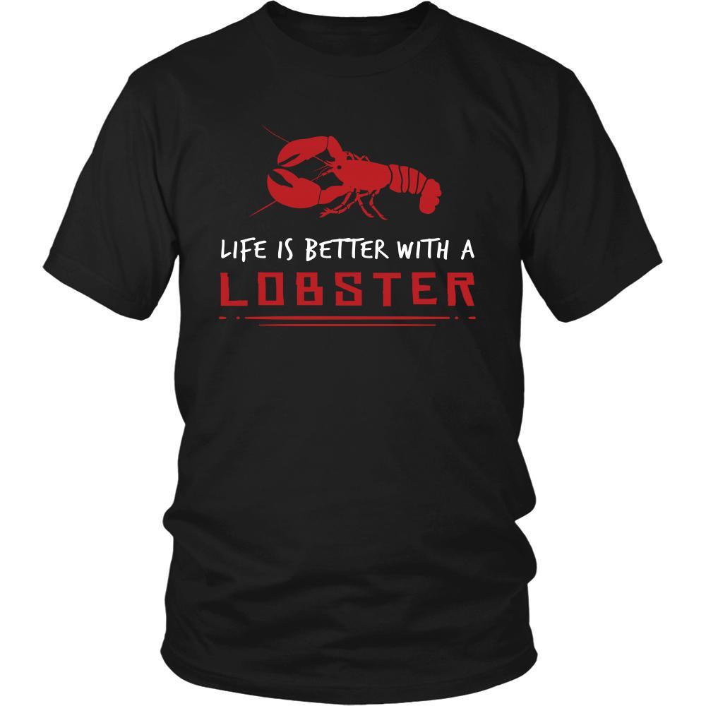 Lobster Shirt - Life is Better - Animal Lover Gift-T-shirt-Teelime | shirts-hoodies-mugs