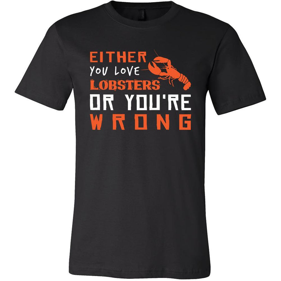 Lobster Shirt - Love or Wrong - Animal Lover Gift-T-shirt-Teelime | shirts-hoodies-mugs