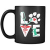 Love Cat mug - Vet Nurse coffee mug Veterinary coffee cup Black (11oz)-Drinkware-Teelime | shirts-hoodies-mugs