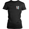 Love Veterinary in left pocket & In it for the income outcome Custom Design-T-shirt-Teelime | shirts-hoodies-mugs