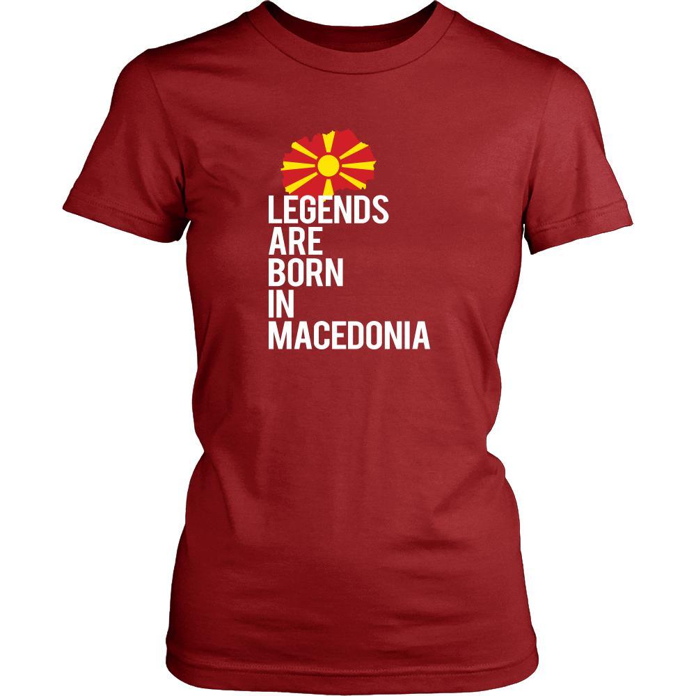 Macedonia Shirt - Legends are born in Macedonia - National Heritage Gift-T-shirt-Teelime | shirts-hoodies-mugs