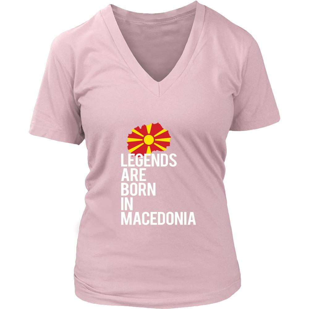 Macedonia Shirt - Legends are born in Macedonia - National Heritage Gift-T-shirt-Teelime | shirts-hoodies-mugs