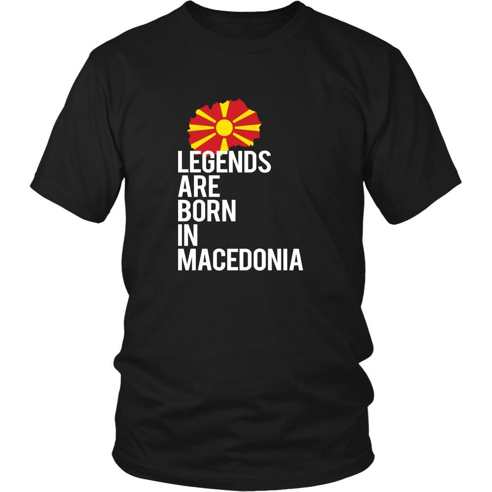 Macedonia Shirt - Legends are born in Macedonia - National Heritage Gift-T-shirt-Teelime | shirts-hoodies-mugs