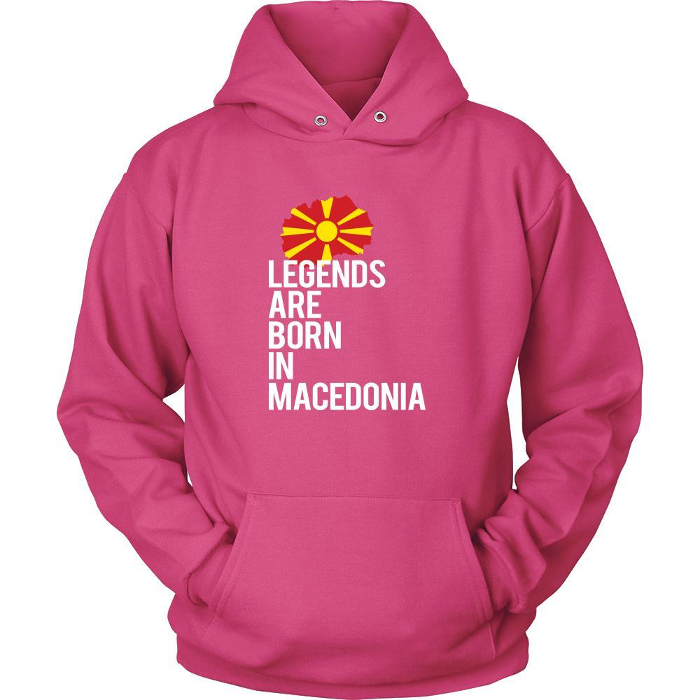 Macedonia Shirt - Legends are born in Macedonia - National Heritage Gift-T-shirt-Teelime | shirts-hoodies-mugs