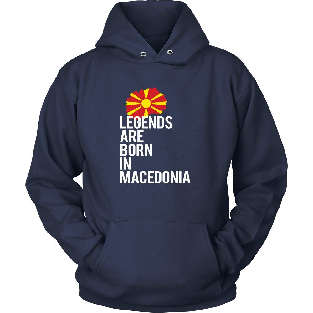 Macedonia Shirt - Legends are born in Macedonia - National Heritage Gift-T-shirt-Teelime | shirts-hoodies-mugs
