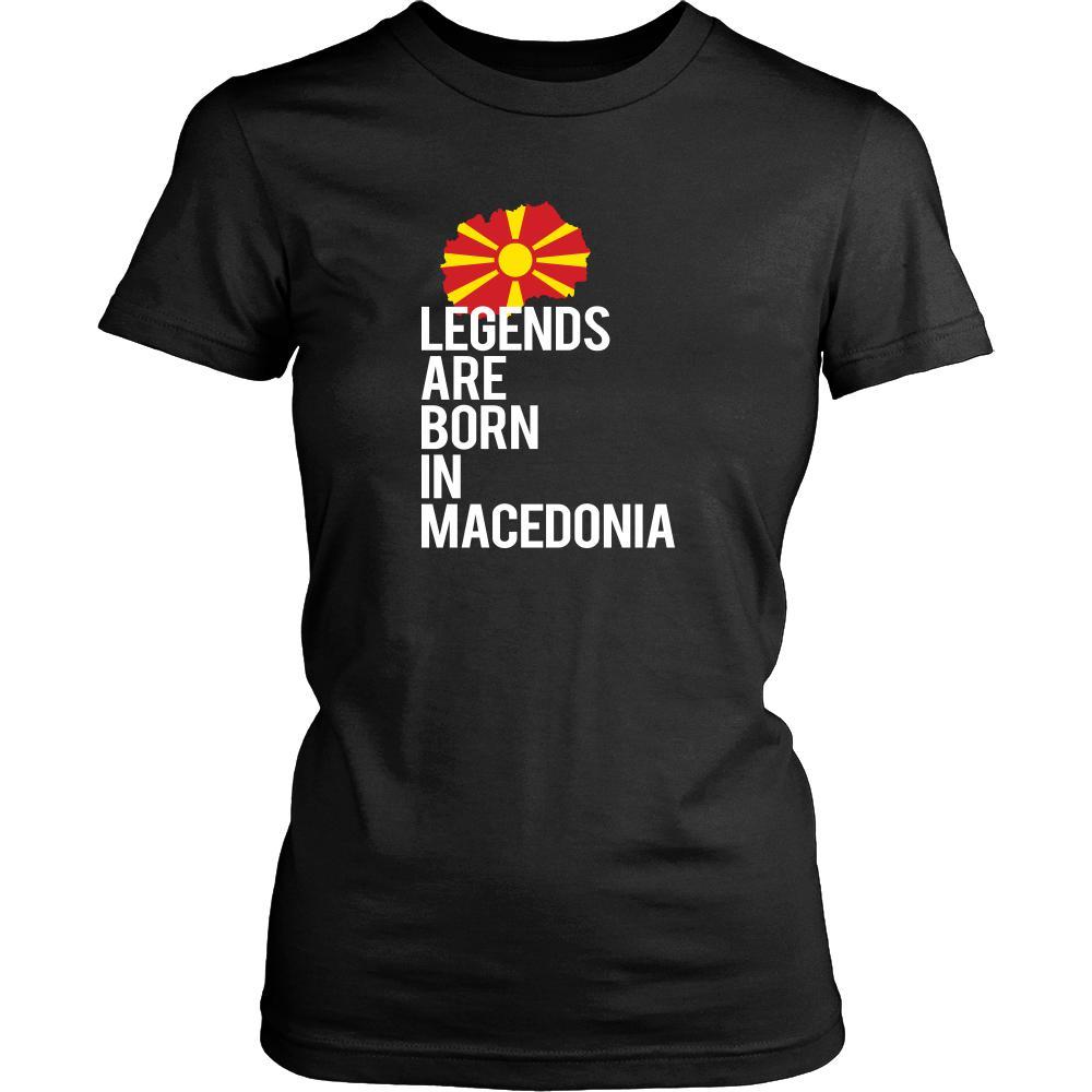 Macedonia Shirt - Legends are born in Macedonia - National Heritage Gift-T-shirt-Teelime | shirts-hoodies-mugs