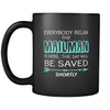 Mailman - Everybody relax the Mailman is here, the day will be save shortly - 11oz Black Mug-Drinkware-Teelime | shirts-hoodies-mugs